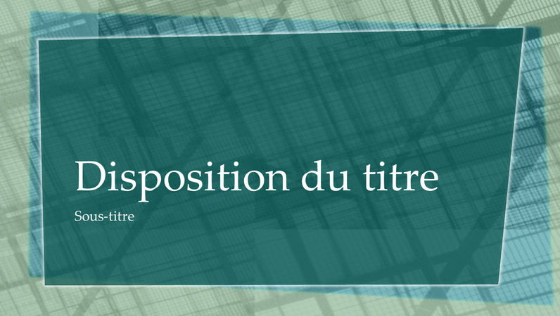 Diapositives de conception géométrique Diapositives de conception géométrique