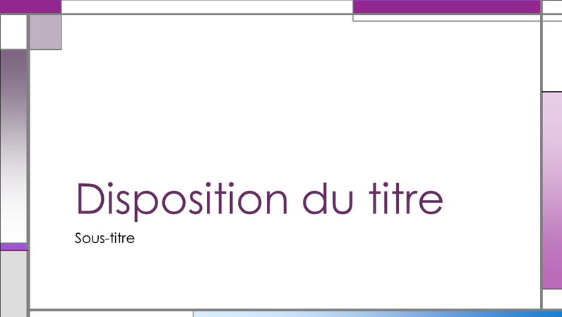 Diapositives conception Rectangles verticaux et horizontaux Diapositives conception Rectangles verticaux et horizontaux