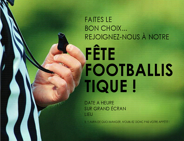 Prospectus de fête footballistique Prospectus de fête footballistique