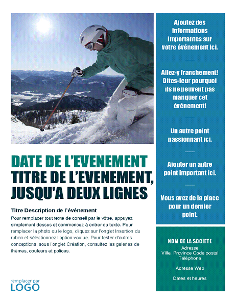 Prospectus d’événement saisonnier (hiver) Prospectus d’événement saisonnier (hiver)
