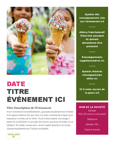 Prospectus d’événement saisonnier