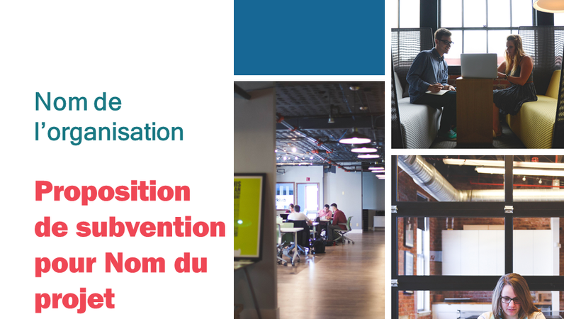 Présentation de la proposition de bourse Présentation de la proposition de bourse