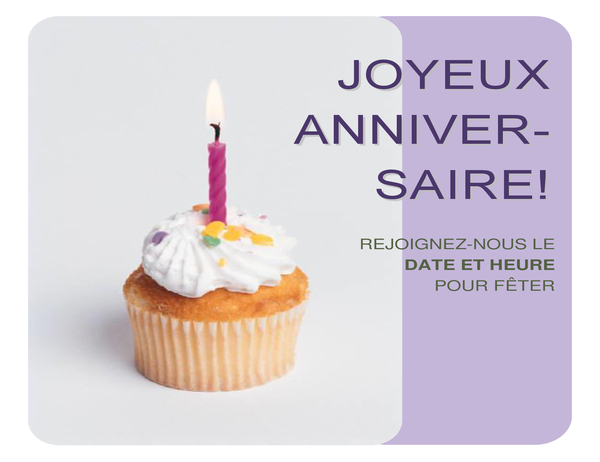 Prospectus d’invitation à anniversaire (avec un petit gâteau) Prospectus d’invitation à anniversaire (avec un petit gâteau)