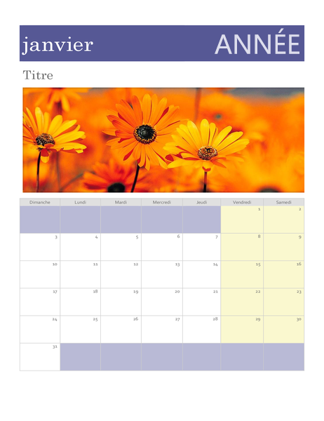 Calendrier photo Calendrier photo