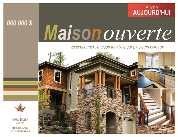Affiche immobilière (horizontale) Affiche immobilière (horizontale)