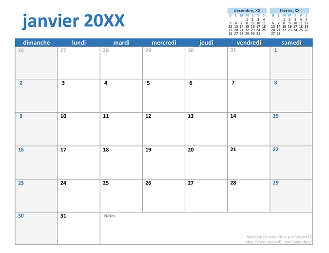 Calendrier annuel personnalisé Calendrier annuel personnalisé
