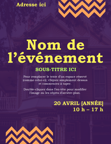 Prospectus d’événement Zigzag Prospectus d’événement Zigzag