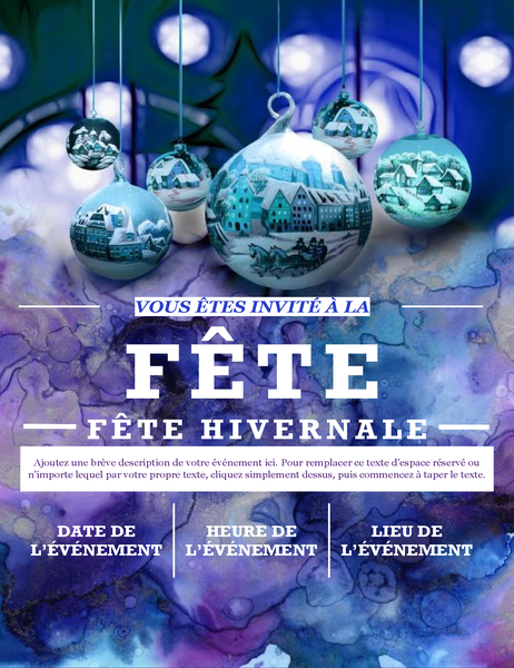 Prospectus élégant de fête hivernale Prospectus élégant de fête hivernale