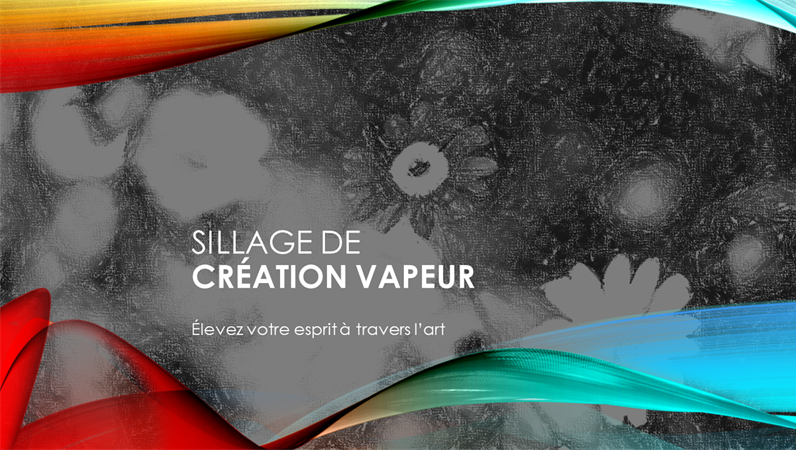 Conception Sillage de vapeur Conception Sillage de vapeur