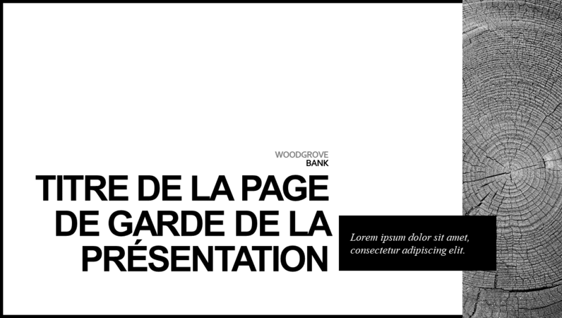 Présentation minimaliste Présentation minimaliste