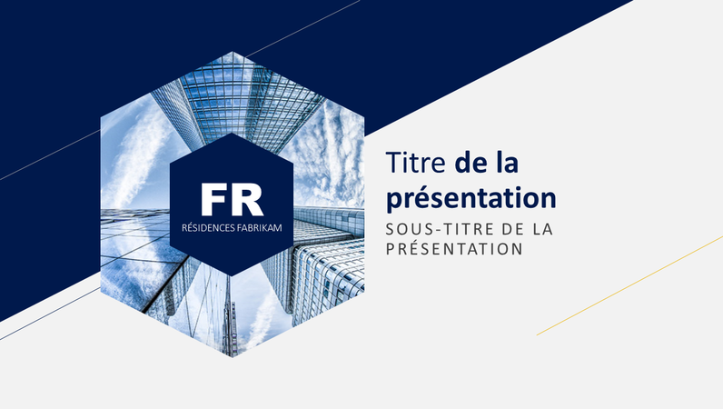Présentation hexagone foncée Présentation hexagone foncée
