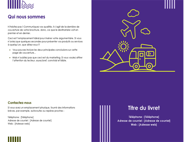 Brochure d'agence de voyages Brochure d'agence de voyages