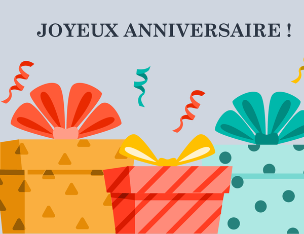 Carte d’anniversaire cadeaux joyeux Carte d’anniversaire cadeaux joyeux