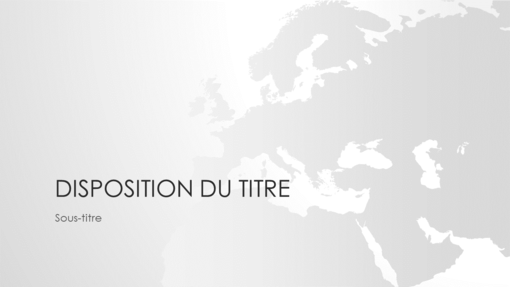 Présentation de la série Cartes du monde, Europe (grand écran)