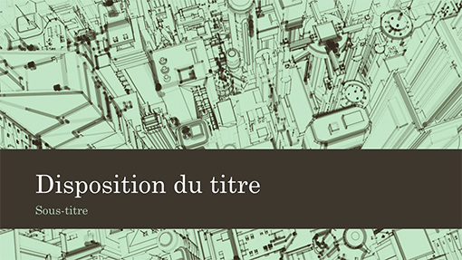 Présentation professionnelle avec croquis de ville en arrière-plan (grand écran)