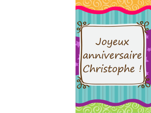 Carte d’anniversaire : étoiles et bandes (enfants, mi-plié) Carte d’anniversaire : étoiles et bandes (enfants, mi-plié)