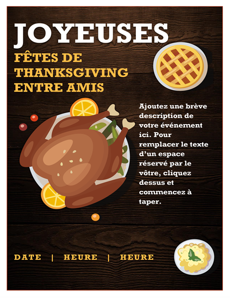 Friendsgiving Handzettel Friendsgiving Handzettel