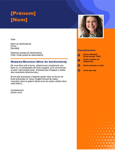 Lettre de motivation Photo visage Lettre de motivation Photo visage
