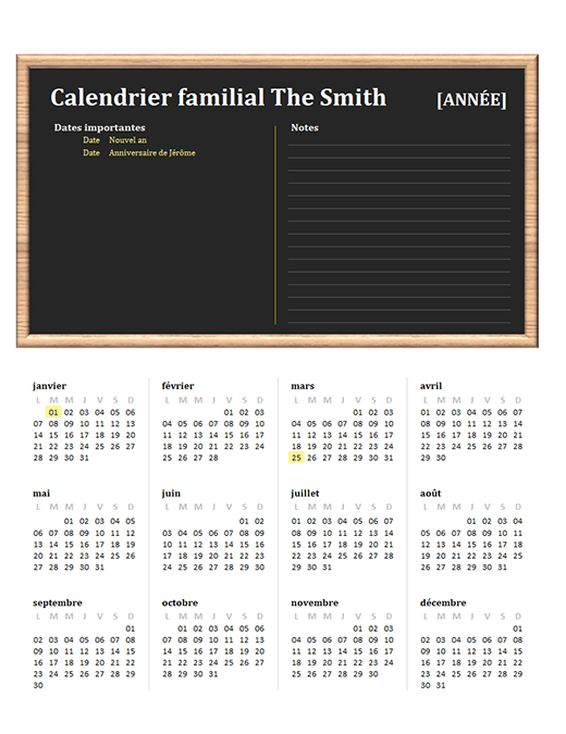 Familienkalender (beliebiges Jahr, Mo–So) Familienkalender (beliebiges Jahr, Mo–So)