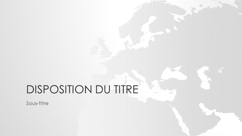 Série de cartes du monde, présentation Continent européen (écran large) Série de cartes du monde, présentation Continent européen (écran large)