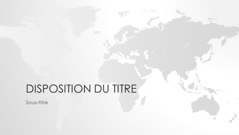 Série Des Cartes Du Monde Présentation Monde écran Large
