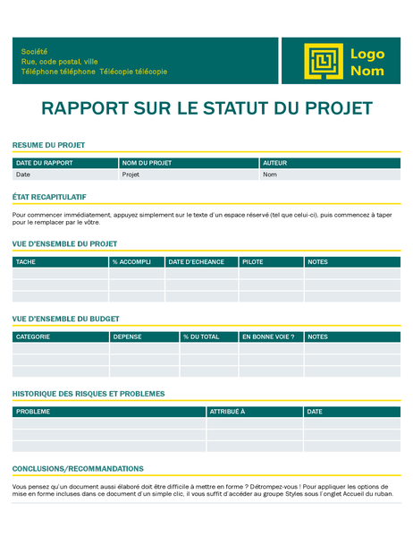 Projectstatusrapport (Tijdloos ontwerp) Projectstatusrapport (Tijdloos ontwerp)