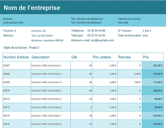 Suivi des factures de vente Suivi des factures de vente