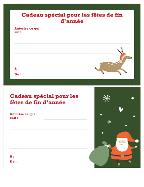 Weihnachtsgeschenkgutschein (Geist-der-Weihnacht-Design) Weihnachtsgeschenkgutschein (Geist-der-Weihnacht-Design)
