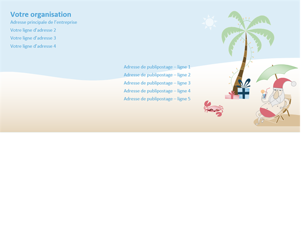 Envelope (Summer Santa design) Envelope (Summer Santa design)