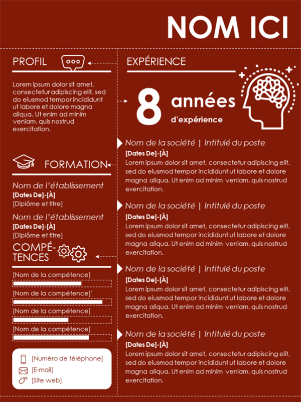 Lebenslauf mit Infografiken Lebenslauf mit Infografiken