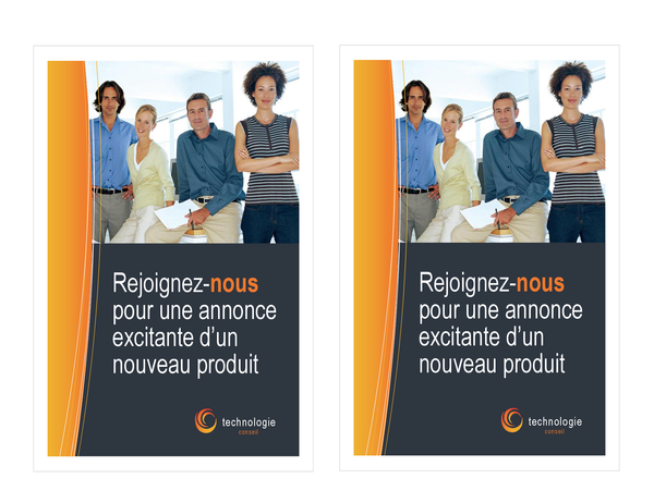 Invitation professionnelle technologique (2 par page) Invitation professionnelle technologique (2 par page)
