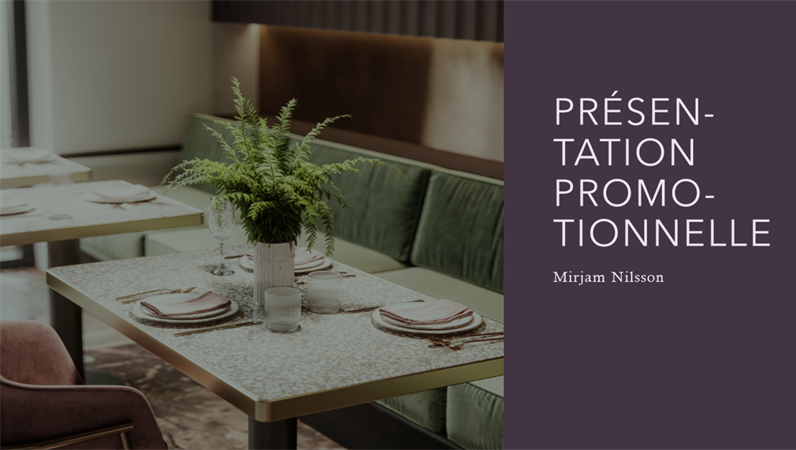 Verkooppresentatie voor restaurants Verkooppresentatie voor restaurants