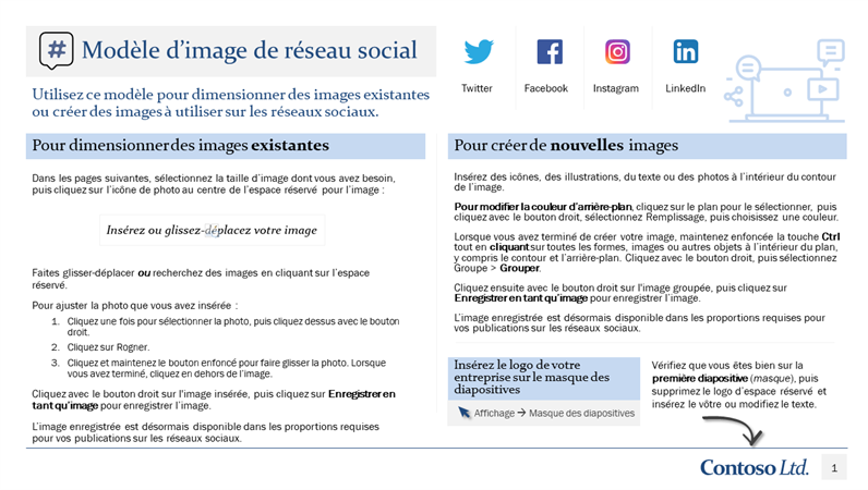 Modèle d’image de réseau social Modèle d’image de réseau social