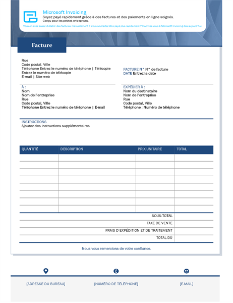 Standaard facturering met Microsoft Invoicing Standaard facturering met Microsoft Invoicing