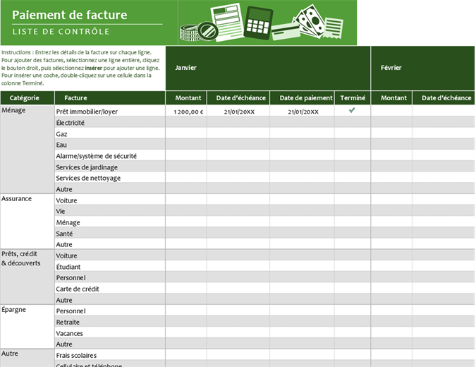 Controlelijst voor factuurbetaling Controlelijst voor factuurbetaling