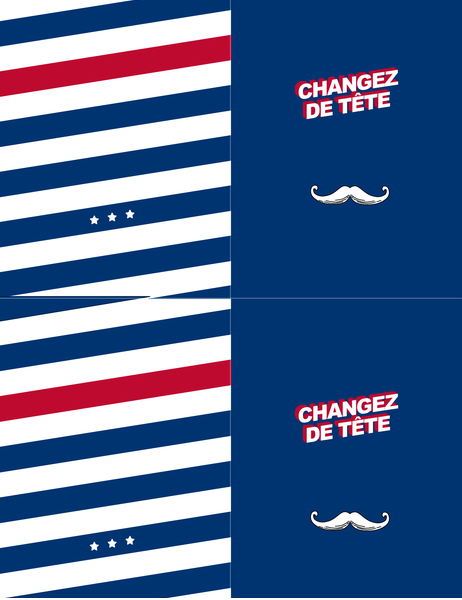 Carte de vœux Moustache rétro pour différentes occasions Carte de vœux Moustache rétro pour différentes occasions
