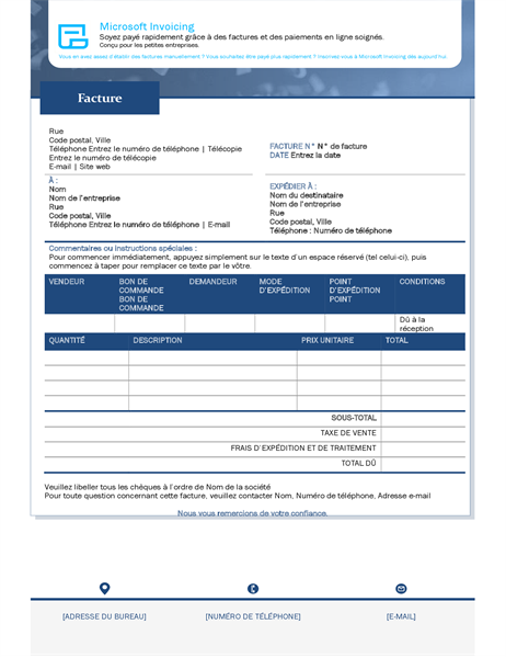 Rechnung mit Microsoft Invoicing Rechnung mit Microsoft Invoicing