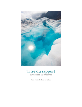 Rapport d’étudiant avec photo en page de couverture Rapport d’étudiant avec photo en page de couverture