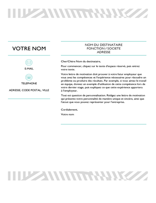 Lettre de motivation créative, conçue par MOO Lettre de motivation créative, conçue par MOO