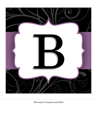 Bannière d’anniversaire (ruban violet)
