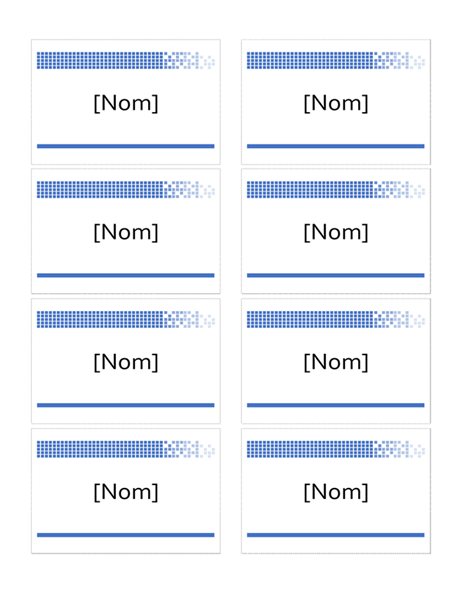 Badges de noms de bénévoles Badges de noms de bénévoles