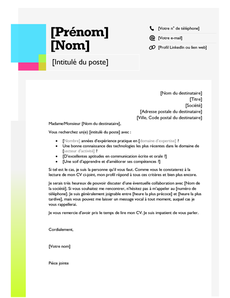 Lettre de motivation pense-bête Lettre de motivation pense-bête