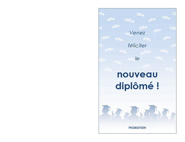 Invitation à une fête de diplôme (conception fête de diplôme, deux volets) Invitation à une fête de diplôme (conception fête de diplôme, deux volets)