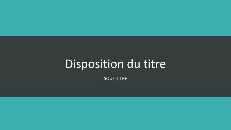 Présentation à bandes bleu-vert (grand écran) Présentation à bandes bleu-vert (grand écran)