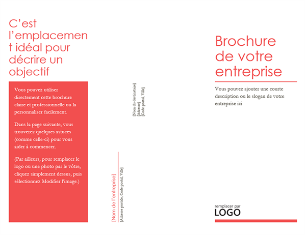 Brochure d’entreprise Brochure d’entreprise