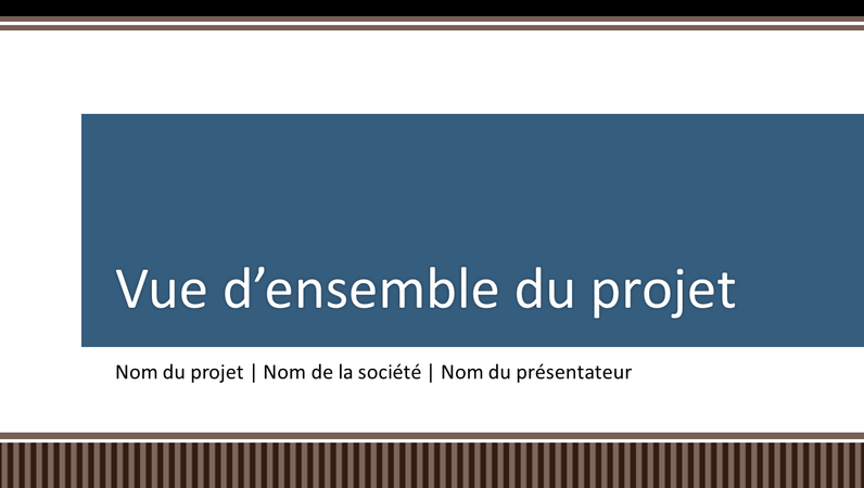 Présentation générale du planning d’un projet professionnel Présentation générale du planning d’un projet professionnel