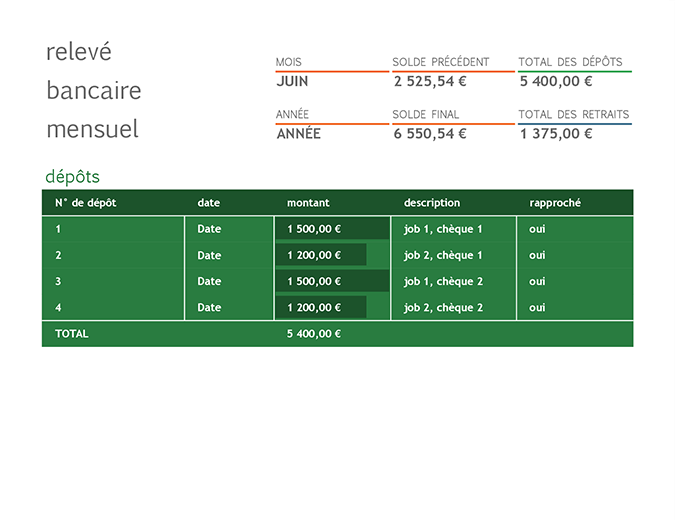 rapprochement bancaire mensuel