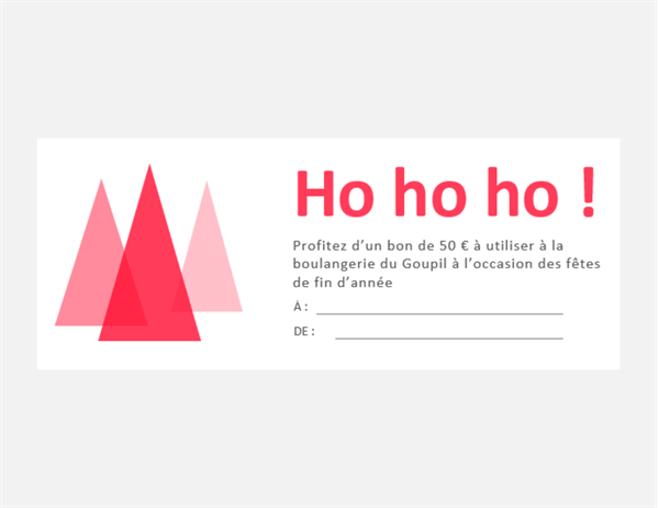 Bons-cadeaux pour Noël (10 par page) Bons-cadeaux pour Noël (10 par page)
