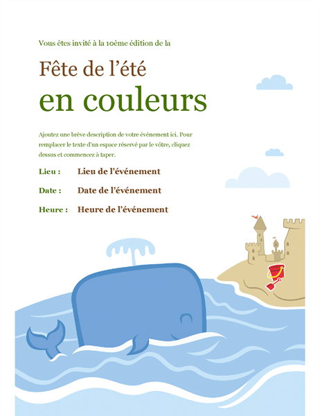 Prospectus d’événement Été Prospectus d’événement Été
