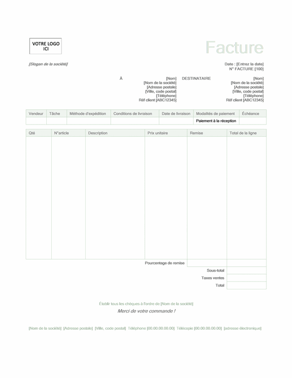 Facture client (Vert) Facture client (Vert)